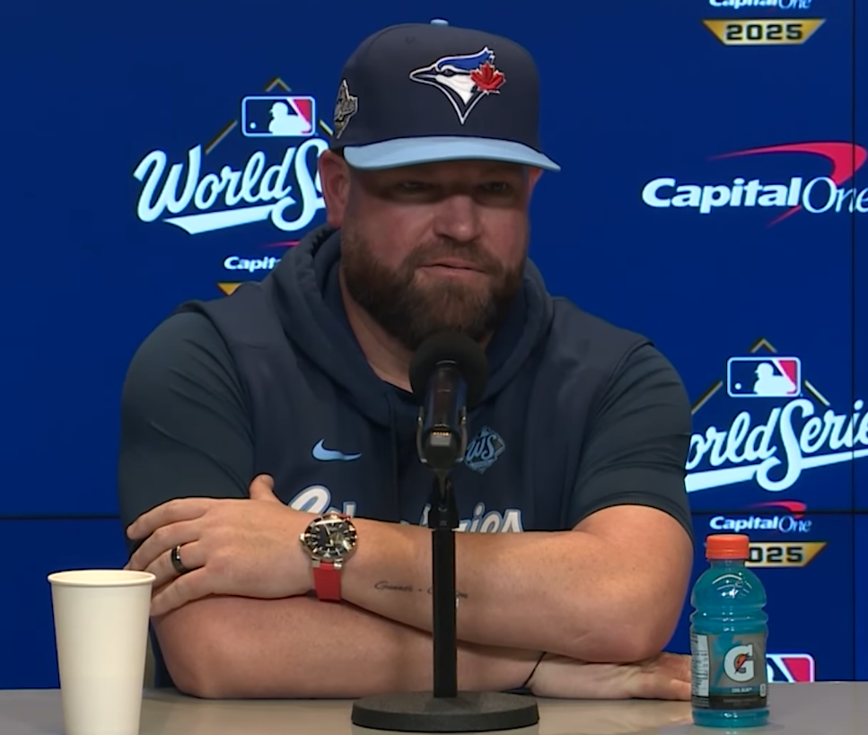 John Schneider speaks postgame after Game 6 of the World Series